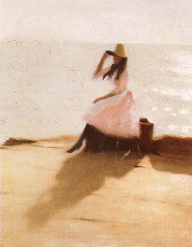 Philip Wilson Steer Young woman on the Beach Germany oil painting art